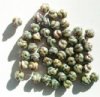 6mm Round Ruffled Glass Beads